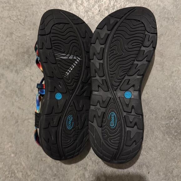 Chaco Z/Volv X2 Strappy Sandals - Rainbow Tie-dye | Like New | Size 7 - Picture 4 of 8
